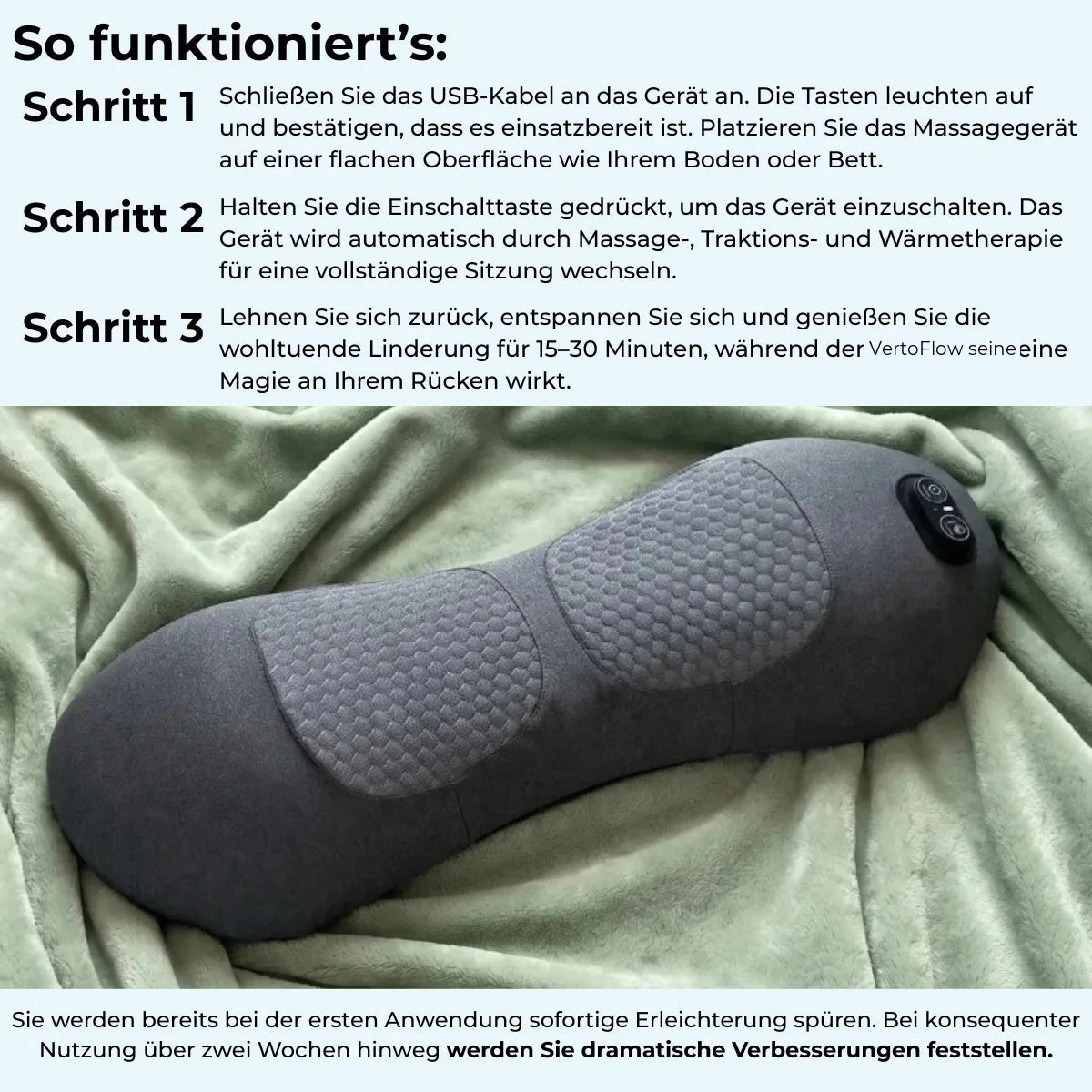 VertoFlow 3-Zonen Tiefenmassagegerät