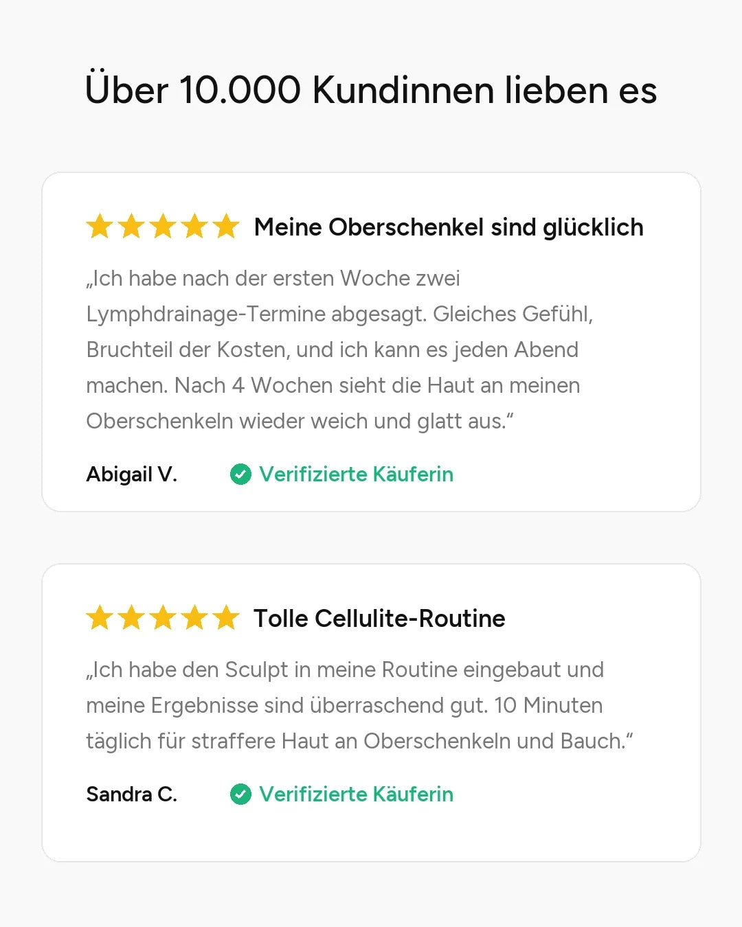 Über 10.000 Kundinnen lieben es